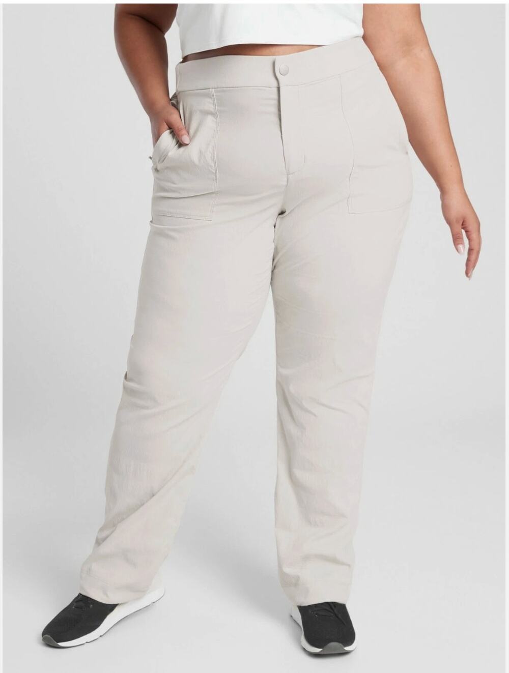 ATHLETA Trekkie Hike Pant in Birch Grey // 24